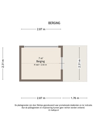 Floorplan - Koningin Wilhelminalaan 32, 4247 EN Kedichem